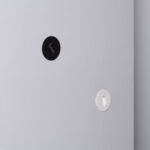 Balise LED encastrable murale ronde, versions blanche et noire avec LED intégrée
