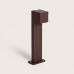 Balise LED Extérieure 10W Aluminium en Saillie sur Pied 50cm Iridix Rouille