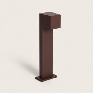 Balise LED Extérieure 10W Aluminium en Saillie sur Pied 50cm Iridix Rouille