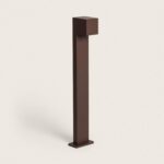 Balise LED Extérieure 10W Aluminium en Saillie sur Pied 80cm Iridix Rouille