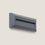 Balise LED Extérieure 2W En Saillie au Mur Rectangulaire Élide Noire Blanc neutre 4000K