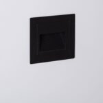 Balise LED Extérieure 3W Encastrable au Mur Carée Olite Noire
