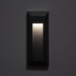 Applique extérieure rectangulaire noire en saillie, éclairage LED blanc neutre 4000K