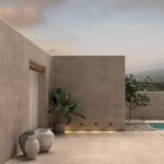 Balise encastrée murale ronde noire, éclairage LED au ras du sol pour extérieur