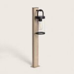 Balise sur Pied Extérieure 80cm Aluminium Benny Brun clair