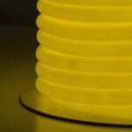 Néon LED flexible jaune rond rainuré 360 degrés, tube lumineux