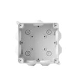 Boîte de raccordement carrée blanche en plastique, montage en saillie, entrées pré-découpées multiples