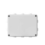 Boîte de raccordement étanche blanche en plastique saillie rectangulaire 150x110x70 mm