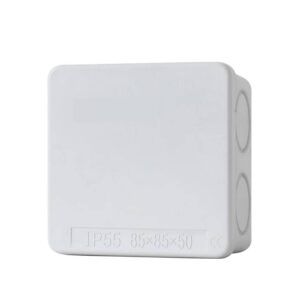 Boîte de Raccordement sans Cône et Dérivation Étanche en Saillie 50 mm 85 mm 85x85x50 mm