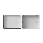 Boîte de raccordement étanche rectangulaire en plastique gris, montage en saillie, couvercle séparé