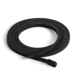 Câble Électrique Plat pour Guirlandes sur Mesure Noir 10 m