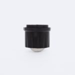 Capteur de mouvement PIR noir cylindrique avec base métallique semi-sphérique