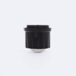 Module cylindrique noir en plastique avec dôme métallique inférieur, pour fixation luminaire