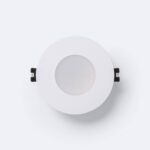 Collerette downlight blanche ronde encastrable avec clips ressort