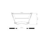 Collerette conique encastrable pour downlight, coupe Ø85 mm compatible ampoules GU10/GU5.3