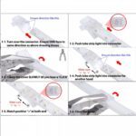 Connecteur pour ruban LED blanc en plastique, boîtier clipsable pour jonction de bande