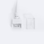 Connecteur câblé pour ruban LED 10 mm, boîtier plastique blanc et capot transparent
