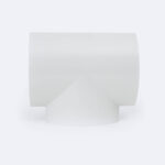 Connecteur T pour réglette étanche LED blanc en plastique