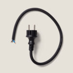 Connecteur d'Alimentation pour Câble Plat Noir de Guirlandes