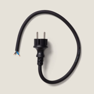 Connecteur d'Alimentation pour Câble Plat Noir de Guirlandes