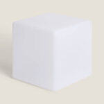 Cube LED RGBW 30cm avec Batterie Rechargeable Solaire + USB