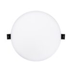 Plafonnier LED rond blanc Ø160 mm encastré avec diffuseur opalin