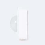 Détecteur de mouvement PIR blanc à lentille hémisphérique, boîtier mural rectangulaire en plastique