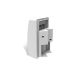 Détecteur de mouvement PIR blanc en plastique pour fixation murale ou d'angle, double capteur