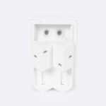 Détecteur de mouvement PIR blanc à deux lentilles, boîtier plastique rectangulaire pour montage mural ou en angle
