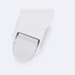 Détecteur de mouvement PIR blanc orientable, boîtier plastique, tête demi-circulaire pour montage mural