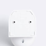 Détecteur de mouvement mural blanc en plastique, face arrière avec orifices de fixation