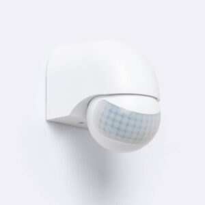 Détecteur de Mouvement PIR Crépusculaire 180º Smart Mural Extérieur IP44 Blanc
