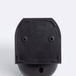 Détecteur de mouvement PIR noir mural, boîtier plastique avec deux trous de fixation