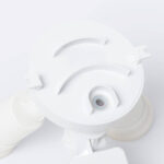 Détecteur de mouvement mural blanc en plastique avec embase circulaire et deux douilles E27