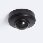 Détecteur de Mouvement PIR Crépusculaire 360º En Saillie/Encastré Extérieur IP54 Noir