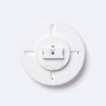 Détecteur de mouvement PIR blanc circulaire, fixation en saillie avec bornier central apparent