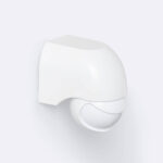 Détecteur de mouvement mural blanc avec capteur sphérique