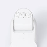 Détecteur de mouvement blanc orientable 180° avec capteur crépusculaire et commandes réglables