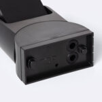 Détecteur de mouvement radar noir, boîtier arrière avec orifices de fixation et marquage TOP