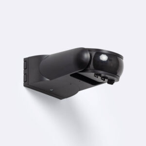 Détecteur de Mouvement RADAR Crépusculaire 180º Orientable Extérieur IP65 Noir
