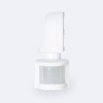 Détecteur de mouvement PIR blanc orientable avec lentille Fresnel et fixation murale