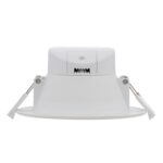 Downlight LED encastrable rond blanc avec ressorts de fixation