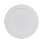 Downlight encastrable rond blanc, diffuseur opale mat avec bord fin pour plafond