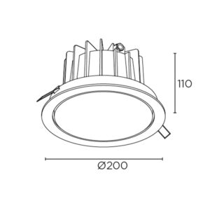 Downlight LED Dako Réglable 18W IP65 LEDS-C4 15-E105-05-CL