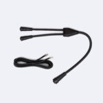 Câble en Y noir avec connecteurs pour driver LED