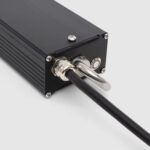 Driver de secours noir en aluminium avec câble et presse-étoupe métallique