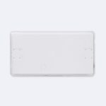Éclairage de secours rectangulaire blanc, panneau diffusant plastique, finition mate