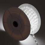 Gaine LED Ronde 220V 36 LED/m BOBINE 50m Coupe 100cm IP65 Blanc froid
