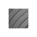 Guirlande extérieure câble textile noir et blanc à motif zigzag pour suspension