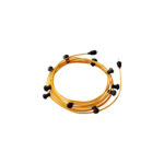 Guirlande Extérieure Lumet System 12.5m avec 10 Douilles E27 Noire Creative-Cables CATE27N125 Orange